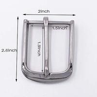 Boucle de ceinture carrée à une broche en alliage Ziny robuste de 40mm de vente chaude