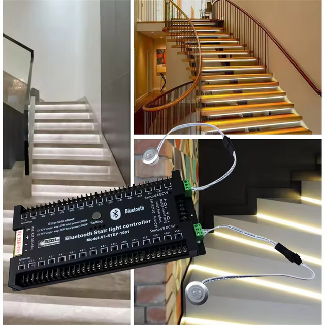 30-way Smart Stair Sensor Controller Gradually Lights up Infrared Sensor LED Stair Light Controller