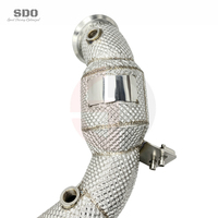 Système d'échappement complet à haut débit SDO pour Mercedes Benz G63 AMG W463A W464 4.0T 2018-2026 avec bouclier thermique et catalyseur intégré
