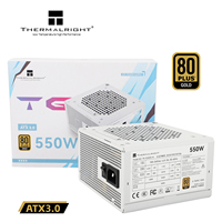 Thermalright TG-550S-W Power Supply 550W Gaming Power Supply Efisiensi Tinggi ATX PSU 80 Plus Gold untuk Rakitan PC Desktop