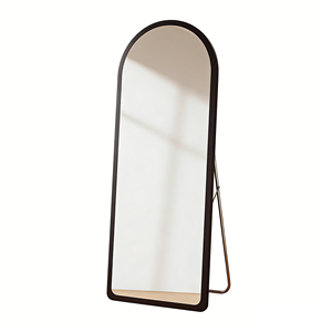 Specchio da Parete Personalizzato OEM, Specchio a Figura Intera con Cornice in Legno, Specchio ad Arco di Lusso Classico - Product Image 1