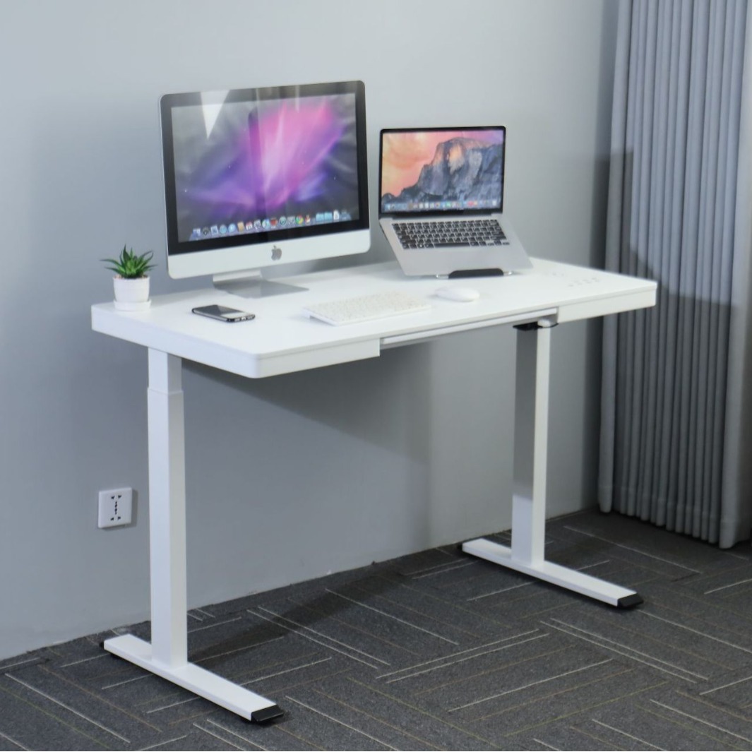 Single-motor table frame with a 1.2-meter desktop