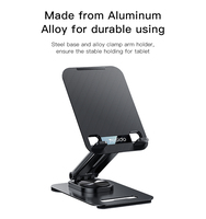 C183 YESIDO support de tablette/téléphone en alliage d'aluminium renforcer le support de bras de serrage support de téléphone portable