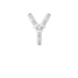 Conector en T tipo Y de 11.1 mm (7/16 pulgadas) de plástico para manguera, adaptador de conexión rápida para distribución de agua y oxígeno. - Product Image 1