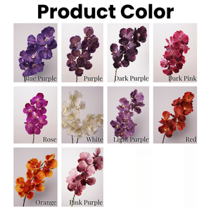 Orchidée <span class=keywords><strong>Vanda</strong></span> artificielle de haute qualité, toucher réaliste, en latex, 79 cm de long, pour la décoration de mariage et de la maison - Product Image 3