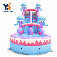 Château gonflable YR Dreamy Candy, château gonflable d'extérieur pour location événementielle, taille personnalisée disponible