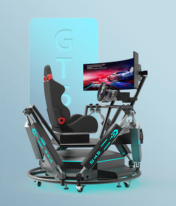 Simulateur de course automobile VR 9D en intérieur, jeux d'arcade 6DOF, expérience de conduite à 3 écrans pour les aéroports et les parcs d'attractions - Product Image 1