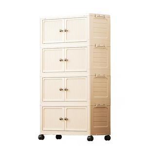 Boîte <span class=keywords><strong>de</strong></span> rangement pliable multifonctionnelle en plastique <span class=keywords><strong>de</strong></span> 58 cm <span class=keywords><strong>de</strong></span> large, meubles <span class=keywords><strong>de</strong></span> salon, bacs <span class=keywords><strong>de</strong></span> <span class=keywords><strong>tri</strong></span>, armoires à étages sur pied - Product Image 3