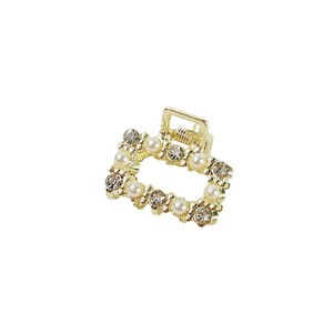 Nouvelle pince à cheveux requin pour <span class=keywords><strong>femme</strong></span>, petite taille, exquise, ornée de perles et de strass, pour demi-queue de cheveux, style mini, avec frange latérale - Product Image 5
