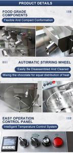 Máquina Temperadora de Chocolate, Máquina Automática para Untar Frutos Secos, Máquina para Hacer Galletas, Pan y Chocolate, Producción de Moldes - Product Image 4