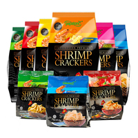 Groothandel Indonesische Cip Garnalen Chips Koolhydraten Kantoorsnacks 85G Aziatische Casual Voedselleverancier Voedsel