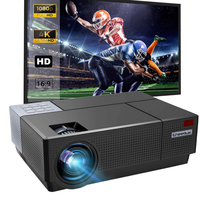 Projecteur LED LCD Cheerlux 4000 lumens, résolution native 1080p, home cinéma, FHD, TV, DVD, PC, 3D, contraste 2500:1, projecteur Beamer