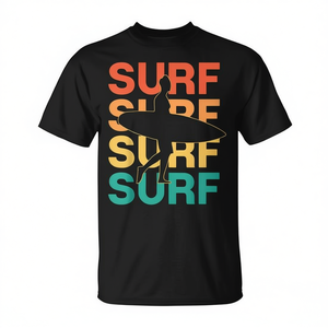 Camiseta de Surf con Diseño de Surf y Gráficos Coloridos, Ropa Casual para Hombre - Product Image 2