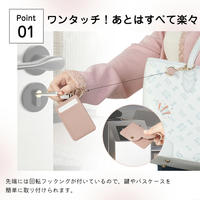 Porte-clés rétractable en cuir PU en forme de cœur, mini pochette pour carte d'identité, breloque de sac, anneau de clés à enroulement pour clés de maison et de voiture