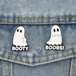 เข็มกลัดเคลือบรูปการ์ตูนน่ารักรูป Boo เข็มกลัดโลหะติดปกกระเป๋าเป้สะพายหลังเครื่องประดับของขวัญขายส่งหมุด - Product Image 1