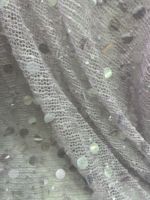 Tissu en dentelle perlée 3D de luxe avec fleurs, tissu en maille à sequins pour robe de mariée et de soirée pour femme