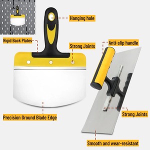 Mason's Knife Wall <span class=keywords><strong>scraper</strong></span> thạch cao vách thạch cao sơn toolstainless Steel scraperblade kết hợp lắp ráp - Product Image 5
