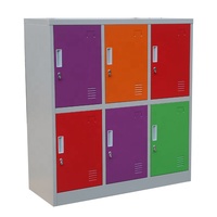 Stylish Mini Kim Loại Tủ Khóa Nhỏ Thép Mẫu Giáo Locker Đầy Màu Sắc Tủ Khóa Cho Trường Học
