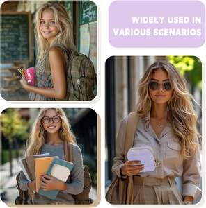 Периодическая сумка для девочек-подростков, Вельветовая гигиеническая салфетка для хранения, менструальная прокладка, мешочки, держатель тампона для кошелька - Product Image 6