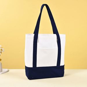 Heavy Duty Cotton Canvas Long Handle Shoulder Strap Tote <b>Bag</b> <b>for</b> <b>Women</b>-Large Beach <b>Lunch</b> Travel Shopping Storage - Product Image 1