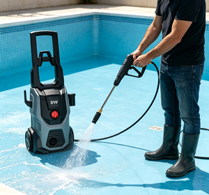 Nettoyeur haute pression vertical commercial, machine de nettoyage puissante et robuste pour les ateliers de lavage automobile - Product Image 2