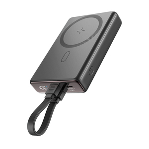 <span class=keywords><strong>Joyroom</strong></span> แบตเตอรี่สำรองแม่เหล็กไร้สายแบบพกพา10000mAh ชาร์จเร็วพร้อมสายเคเบิ้ลและขาตั้งในตัว - Product Image 3