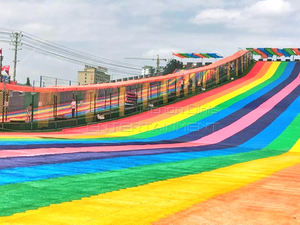 Tobogán de arcoíris de tamaño personalizado, Tobogán de arcoíris de plástico grande a la venta - Product Image 5