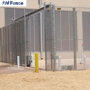 Пограничный аэропорт оцинкованный противоподъемный Пограничный 358 безопасности периметр сварной проволочной сетки металлический забор