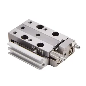 MXJ Series Air Slide Table Pneumatic Air Hydraulic Cylinder, Double Acting Linear Actuator Air Slide Table Cylinders