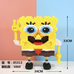 Minuscule particule assemblage blocs de construction <span class=keywords><strong>Pikachu</strong></span> Compatible enfants Puzzle adulte soulager la pression jouets - Product Image 2