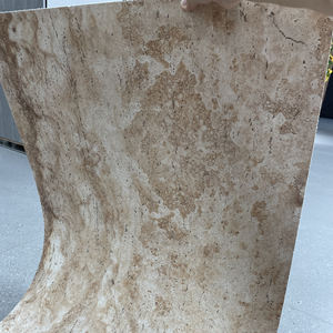 Échantillons gratuits de carrelage mural décoratif en pierre de travertin en céramique douce rouge andin moderne, mur en pierre flexible en argile flexible - Product Image 2