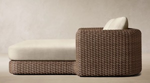 Contemporary Outdoor Rattan Sofa Set with <b>Waterproof</b> <b>Cushions</b> for Garden Patio Use - Product Image 3