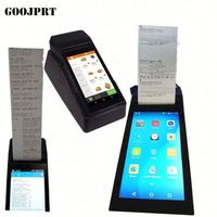 Mini Mobile Android 6.0 Rugged PDA 80Mm Built-In Thermal Printer Smart Pos Handheld Pda dengan Printer