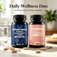 Capsules végétaliennes de soutien hormonal pour l'équilibre du cortisol à base de Myo-D-Chiro Inositol, Berbérine et Ashwagandha, marque privée, OEM