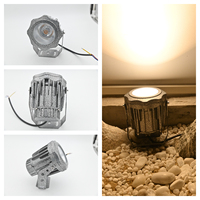 Spot à LED pour le jardin et le paysage 20W Spot à pointes IP65 Aluminium Corps en verre AC/DC Électrique pour Road Hotel 220V