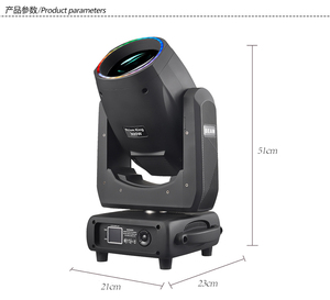 Luzes de Palco King <span class=keywords><strong>Prism</strong></span> Sharpy 300W LED com Feixe Circular Móvel, 14 Cores, 4 Prismas, DMX512 para DJ, Discoteca, Clube e Concertos - Product Image 4