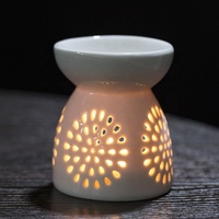 Brûleur d'encens moderne en céramique blanche, diffuseur d'huiles essentielles, porte-encens pour huiles essentielles, décoration d'intérieur