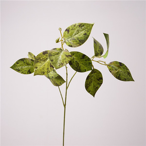 ใบต้นเผือกเทียมสัมผัสเหมือนจริง ก้านยาว ใบหูช้างเทียม สำหรับงานแต่งงาน จัดดอกไม้ตกแต่งบ้าน ต้นไม้ประดิษฐ์ - Product Image 3