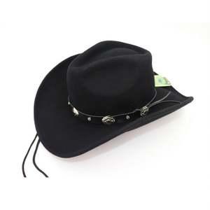 Sombrero de Vaquero Unisex H6333, Gorra de Jazz, Sombrero de Caballero Ecuestre para Hombre y Mujer, Sombrero Fedora de Lana de Ala Ancha, Gorras de Vaquero de Lana - Product Image 2