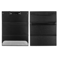 Porte-documents infirmier personnalisé pliable, mallette portable, tableau d'écriture 3 couches avec maintien sécurisé des documents
