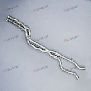 Para BMW M3/M4 F80/F82 3,0 T S55, tubo medio de acero inoxidable de alto rendimiento de igual longitud con sistema de escape de resonador (2014-2019) - Product Image 6