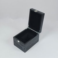 Boîte Cadeau en Bois Rectangulaire Noire en MDF Recyclable, Gravée à la Main et au Laser, pour Échecs – Artisanat en Bois – Offre Spéciale