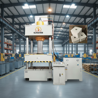 Presse à poinçonner hydraulique personnalisée à quatre colonnes avec PLC et pompe pour la formage de briques de sel et de blocs de zircon en poudre