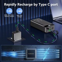 Banco de Energía de Gran Capacidad 80000MAH, Bancos de Energía para Exteriores de 60000mah, Multifunciones, Carga Rápida