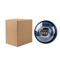 Phare LED Devil Eyes 7 pouces pour moto, couleurs blanc, bleu, rouge, phare antibrouillard avant 1600LM en fer pour moto, voiture, pièces automobiles