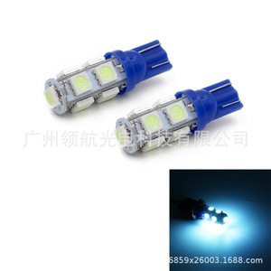 T10 9-light 5050 W5W 194 168 LED <b>side</b> lights, license <b>plate</b> lights, LED bulbs, <b>side</b> lights, interior lights - Product Image 3