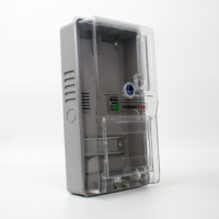Caja Electrónica Transparente Antiflama GA17 IP65 Monofásica, Caja de Medidor de Energía Eléctrica Transparente de Plástico Ignífugo