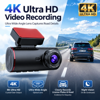 Caméra de Voiture M8 4K+1080P, Boîte Noire 4K à Double Objectif, Caméra Embarquée Wifi GPS 4K Avant et Arrière