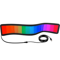 Panneau LED flexible avec message numérique Panneau d'affichage LED souple mobile Écran de module de matrice de couleur RVB Publicité de voiture Affichage LED en cours d'exécution