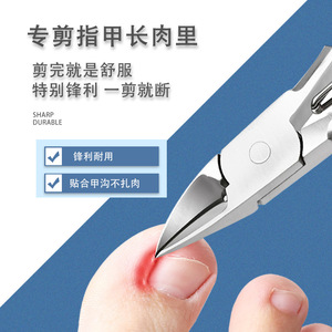 Stainless Steel Eagle Beak Pliers Portable Slanted Nail Clippers Pointed Tip For Finger Nail Trimming And Nail Art Tools - Product Image 5